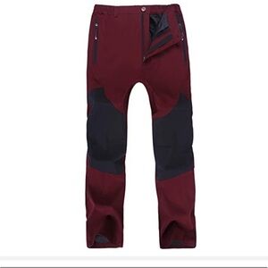 Singbring outdoor weatherproof burgundy cargo pants size xs